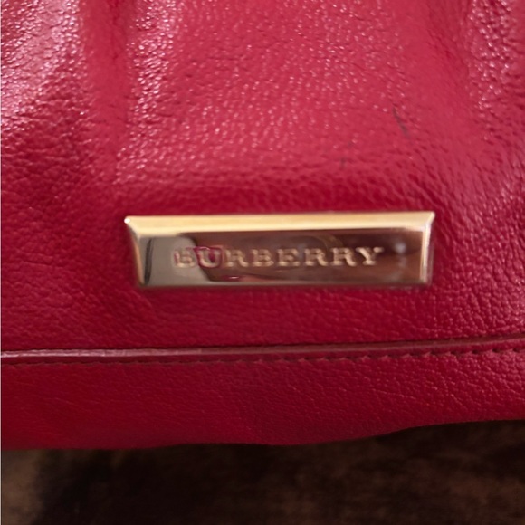 Burberry Elegant Red Leather Satchel. Very good condition. - Picture 2 of 5